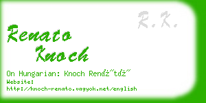 renato knoch business card